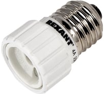 Цокольный переходник REXANT e27-gu10 белый (12шт/уп) 11-8814
