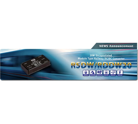 Преобразователь Mean Well RSDW20H-12 DC-DC Т03178697