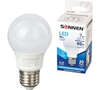 Светодиодная лампа SONNEN LED A55-7W-4000-E27, 453694