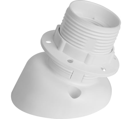 Патрон ПАН ЭЛЕКТРИК E27 настенный резьбовой белый 24537 7