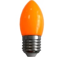 Светодиодная лампа Ecola Candle led color 2,0w, 220v, e27, orange, свеча, оранжевая, матовая, колба, 82x37 C7TY20ELY