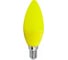 Светодиодная лампа Ecola Candle led color 6,0w, 220v, e14, yellow, свеча, желтая, матовая, колба, 103x37 C4TY60ELY 1