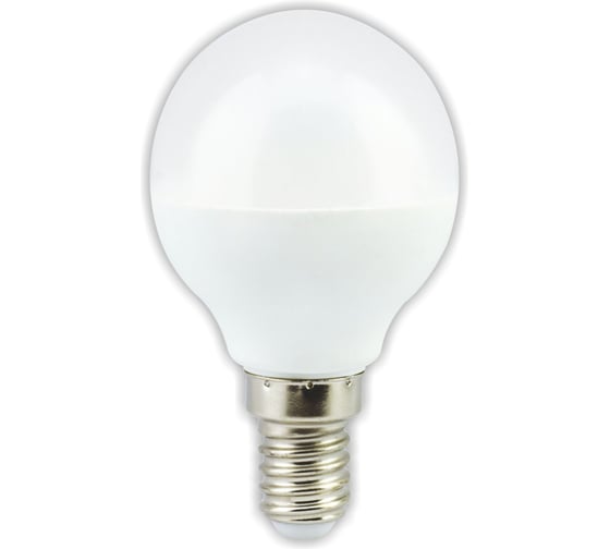 Светодиодная лампа Ecola Globe led 7,0w, g45, 220v, e14, 4000k, шар, композит, 82x45 K4GV70ELC