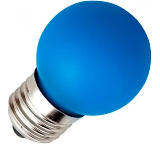 Светодиодная лампа Ecola Globe led color 2,0w g45, 220v, e27, blue шар, синий, матовая, колба, 70x45 K7CB20ELB