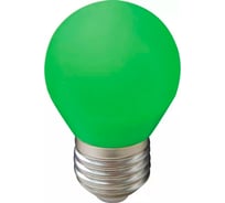Светодиодная лампа Ecola Globe led color 2,0w g45, 220v, e27, green шар, зеленый, матовая, колба, 70x45 K7CG20ELB