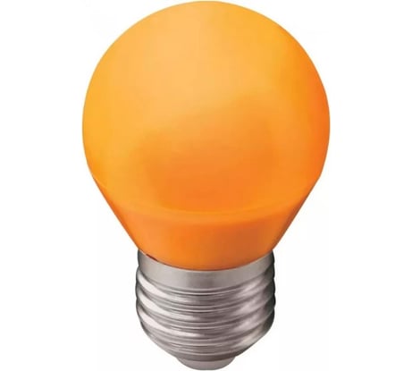 Светодиодная лампа Ecola Globe led color 2,0w g45, 220v, e27, orange шар, оранжевый, матовая, колба, 70x45 K7CY20ELB