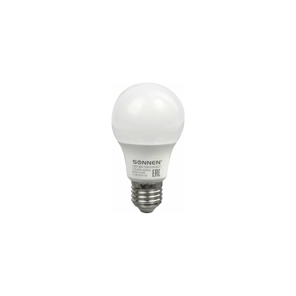 Лампы Led SONNEN Комплект 10 шт., 10 (85) Вт, цоколь Е27, груша ...