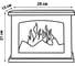 Камин Uniel ULD-L2821-005/DNC/RED BLACK FIREPLACE UL-00011316 7