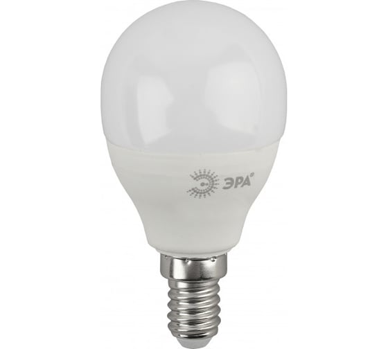 Светодиодная лампочка ЭРА RED LINE ECO LED P4510W827E14 E14 / Е14 10Вт шар теплый белый свет Б0032968 1