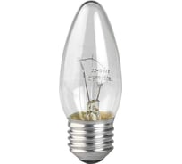 Лампочка ЭРА B36 40Вт Е27 / E27 230В свечка прозрачная C0039811