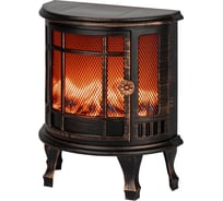 Новогодний декоративный светильник ЭРА EGNIK P02 камин Печь, черный, 3 LED, 2LR14(C), USB, 24х17х33 см Б0060487