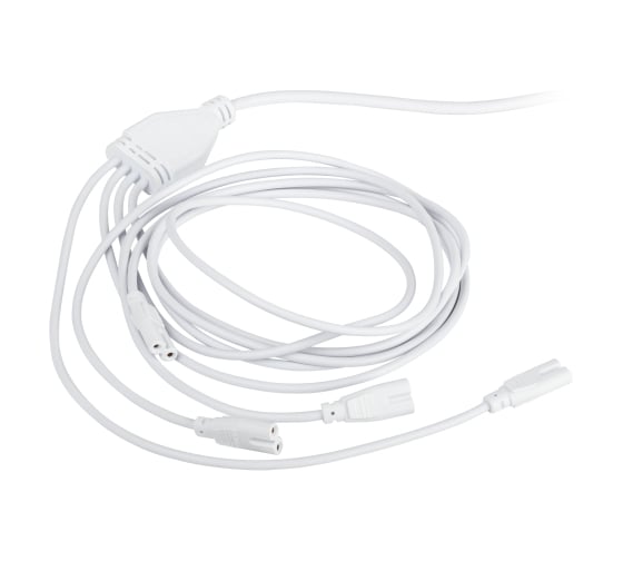 Разветвитель сетевой для фитолампы ЭРА FITO 4х IEC C7 (2 pin) для подключения 4 светильников Б0061036
