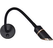 Светильник ЭРА настенный WL47 BK 3000K 3Вт IP20 черный Б0059816