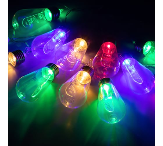 Гирлянда ЭРА ENIN16M нить С Новым годом, 3 м, 16 LED, мультиколор, IP20 Б0060415
