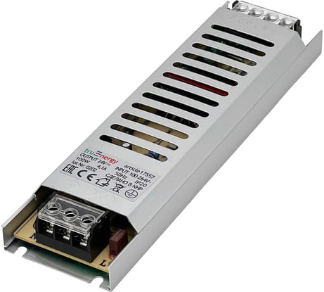 Блок питания для светодиодной ленты truEnergy 24v 100w ip20 алюминий 195x53x22мм 17565