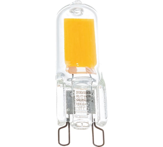 Светодиодная лампа Uniel прозрачная LED-JCD-4W/WW/G9/CL GLZ01TR UL-00001815