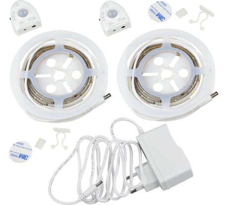 Комплект светодиодной ленты Uniel 2шт.х1,2м, IP65 ULS-R02-6W/4000K/1,2Mx2/DIM UL-00004448