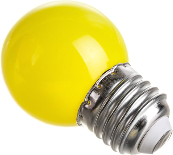 Декоративная светодиодная лампа Volpe LED-G45-1W/YELLOW/E27/FR/С UL-00005649