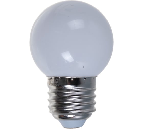 Декоративная светодиодная лампа Volpe LED-G45-1W/RGB/E27/FR/С UL-00005808