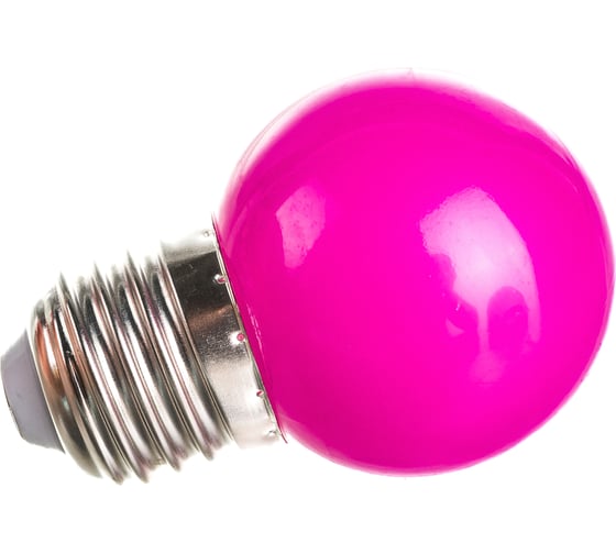 Декоративная светодиодная лампа Volpe LED-G45-1W/PURPLE/E27/FR/С UL-00005652