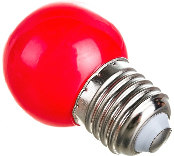 Декоративная светодиодная лампа Volpe LED-G45-1W/RED/E27/FR/С UL-00005646