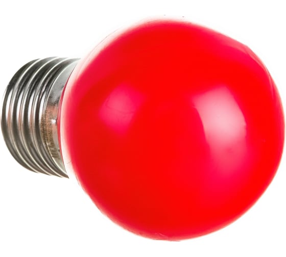 Декоративная светодиодная лампа Volpe LED-G45-1W/RED/E27/FR/С UL-00005646