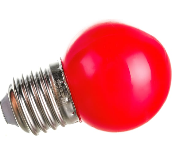 Декоративная светодиодная лампа Volpe LED-G45-1W/RED/E27/FR/С UL-00005646