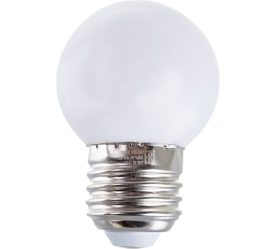 Декоративная светодиодная лампа Volpe LED-G45-1W/3000K/E27/CL/С UL-00005807