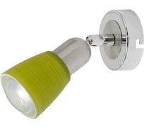 Спот De Markt Мона хром/зеленый 1*40W Е14 220 V 504021101