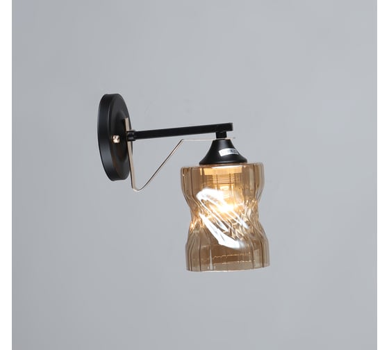 Настенный светильник Мелодия Света sl1369-1w bk+fgd 000060396 1