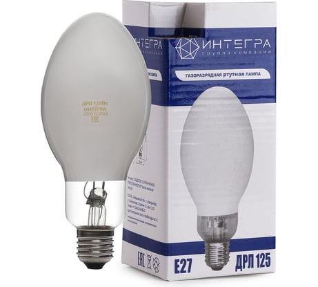 Лампа Integraled ДРЛ 125 Вт Е27 ИНТЕГРА (40) 35924