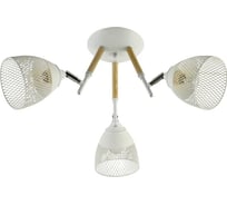 Потолочная люстра ВИНКРУС WH+WOOD+CR, E27x3x60W XA1410/3