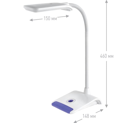 Настольный светильник Ultraflash UF-713 C39 фиолетовый Led 7Вт 13782