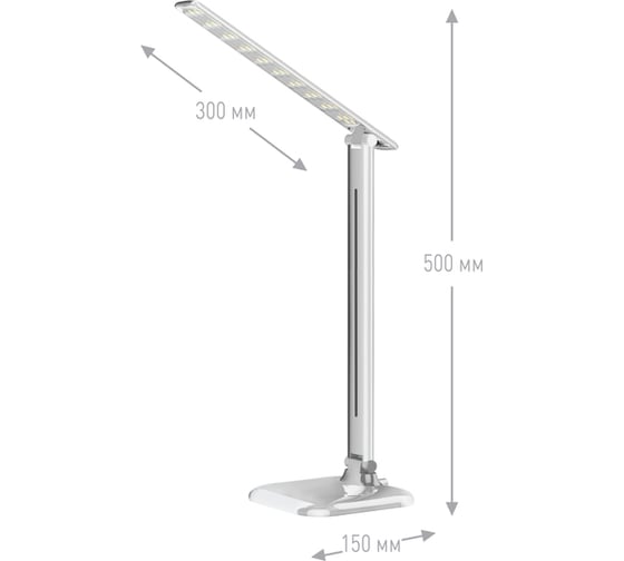 Настольный светильник Ultraflash UF-716 C01 белый Led 11Вт 13787