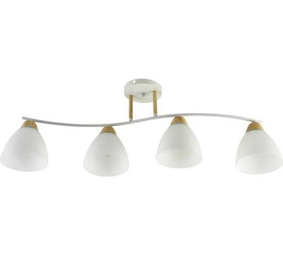 Потолочная люстра ВИНКРУС WH+WOOD, E27x4x60W XA1452B/4 1