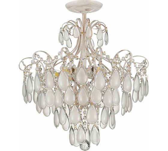 Потолочная люстра ВИНКРУС E14x6x60W 96014/6 WH+GOLD