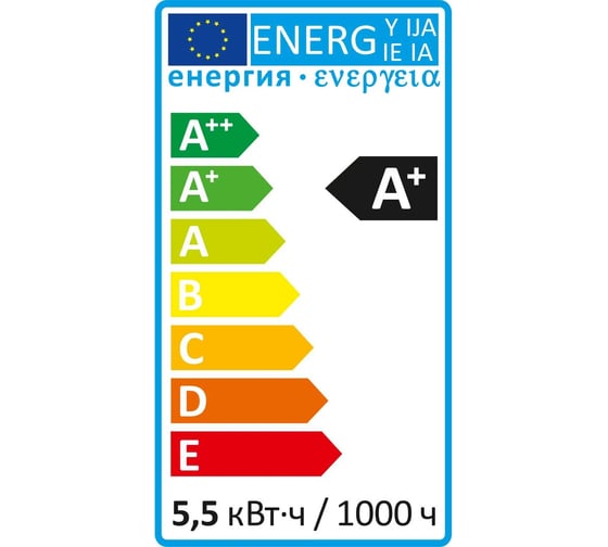 Лампа Gauss Basic Свеча 5,5W 400lm 3000K E14 (3 лампы в упаковке) LED 1/40 1033116K