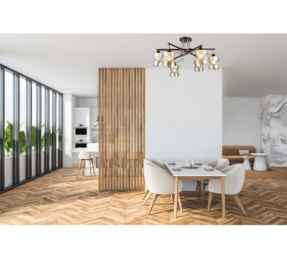Потолочная люстра Мелодия Света sl1369-6 bk+fgd 000060395