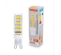 Светодиодная лампа Wolta капсульная 7Вт, 4000К Дневной свет, напряжение 175-250В, цоколь G9, материал корпуса - керамика, форма кукуруза WSTD-JCD-7W4KG9-C