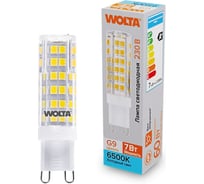 Светодиодная лампа Wolta капсульная 7Вт, 6500К Холодный свет, 175-250В, цоколь G9, материал корпуса - керамика, форма кукуруза WSTD-JCD-7W6KG9-C