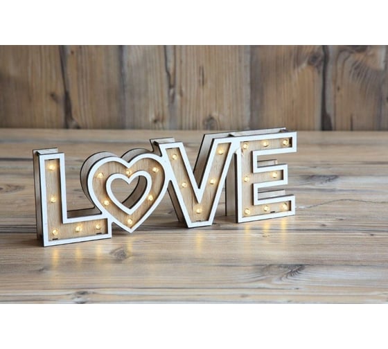 Новогодний элемент декора GLOBO LIGHTING love globo 29976