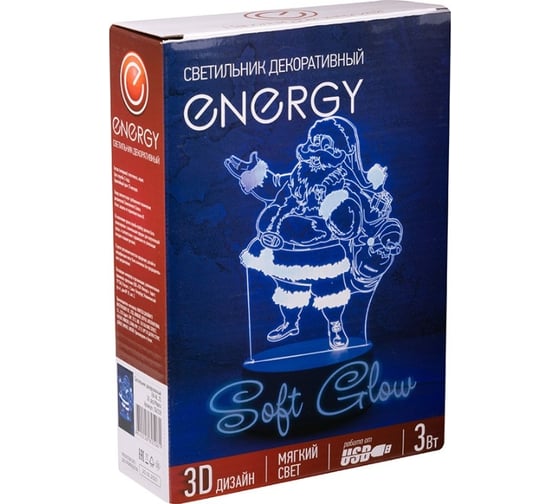 Декоративный светильник ENERGY en-nl 25 3d дед мороз 106258