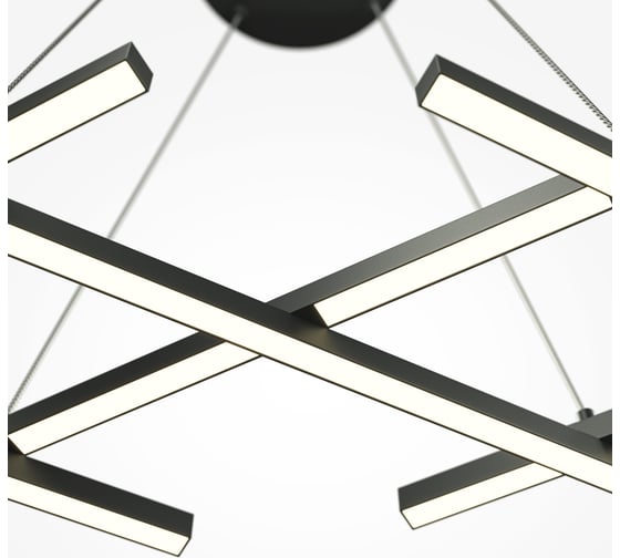 Подвесной светильник MAYTONI halo led 40w алюминий черный MOD244PL-L50BK