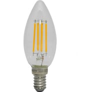 Светодиодная филаментная лампа в колбе свеча СТАРТ LED F-CandleE14 7W27