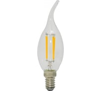 Светодиодная филаментная лампа (в колбе свеча витая) СТАРТ LED F-FlameE14 7W27