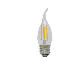 Светодиодная филаментная лампа СТАРТ в колбе свеча витая LED F-FlameE27 7W27