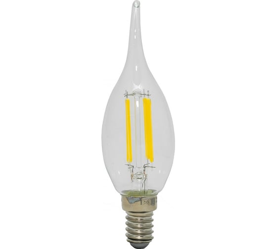 Светодиодная филаментная лампа СТАРТ в колбе свеча витая LED F-FlameE14 9W40 1