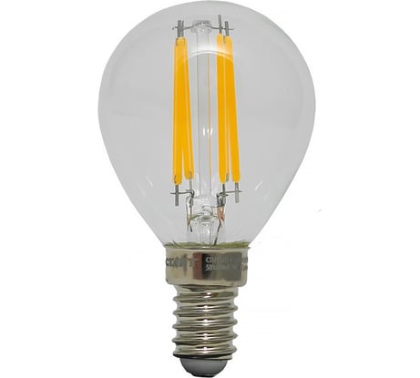 Светодиодная филаментная лампа в колбе шар СТАРТ LED F-SphereE14 7W27