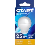 Светодиодная лампа в колбе лон СТАРТ ECO LEDGLSE27 25W 27