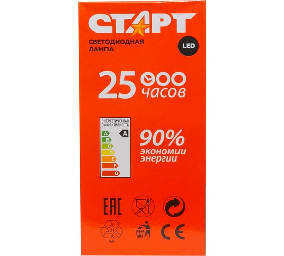 Светодиодная лампа (в колбе лон) СТАРТ ECO LEDGLSE27 20W 65